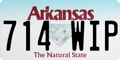 AR license plate 714WIP