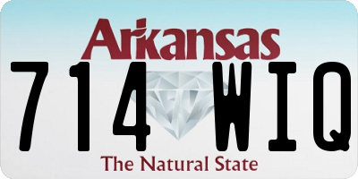 AR license plate 714WIQ