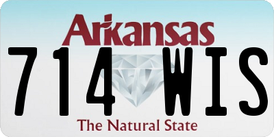 AR license plate 714WIS