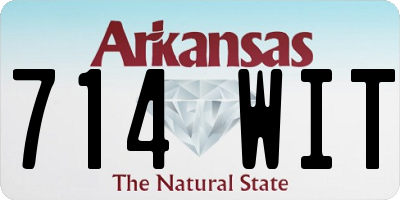 AR license plate 714WIT