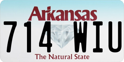 AR license plate 714WIU