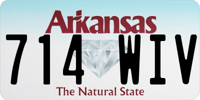 AR license plate 714WIV