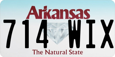 AR license plate 714WIX