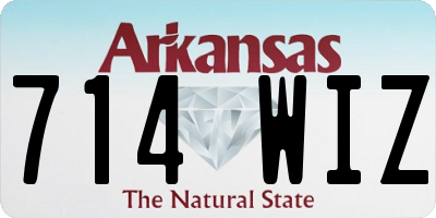 AR license plate 714WIZ