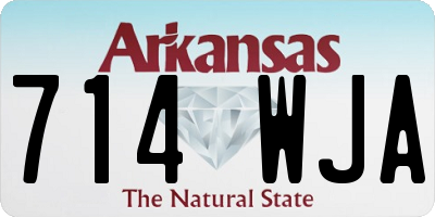 AR license plate 714WJA