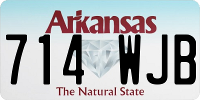 AR license plate 714WJB