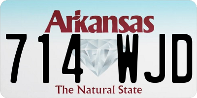 AR license plate 714WJD