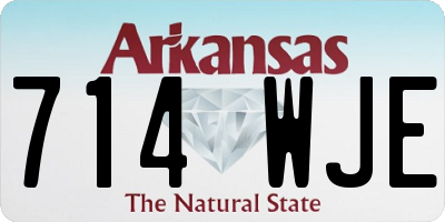 AR license plate 714WJE