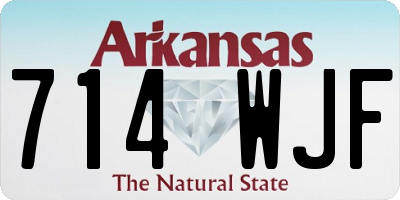 AR license plate 714WJF