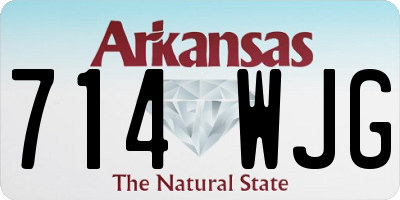 AR license plate 714WJG