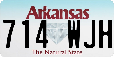 AR license plate 714WJH