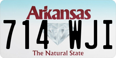 AR license plate 714WJI