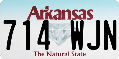AR license plate 714WJN