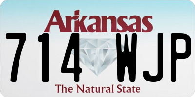 AR license plate 714WJP