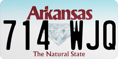 AR license plate 714WJQ