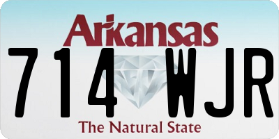 AR license plate 714WJR