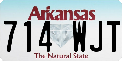 AR license plate 714WJT
