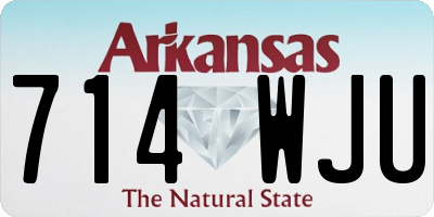 AR license plate 714WJU