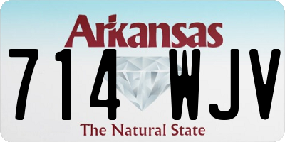 AR license plate 714WJV