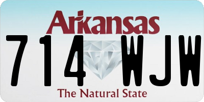 AR license plate 714WJW