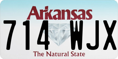 AR license plate 714WJX