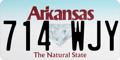 AR license plate 714WJY