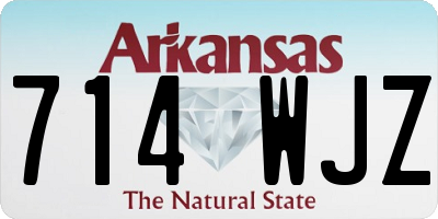 AR license plate 714WJZ