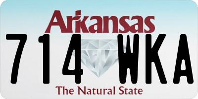 AR license plate 714WKA
