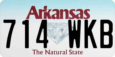 AR license plate 714WKB