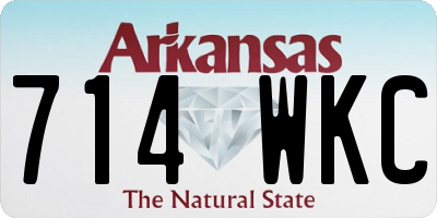 AR license plate 714WKC