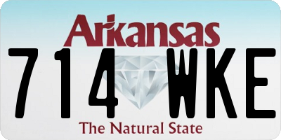 AR license plate 714WKE