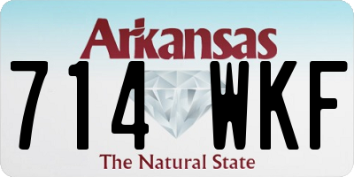 AR license plate 714WKF