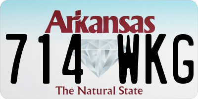 AR license plate 714WKG