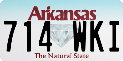 AR license plate 714WKI