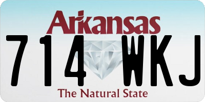 AR license plate 714WKJ