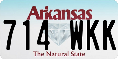 AR license plate 714WKK