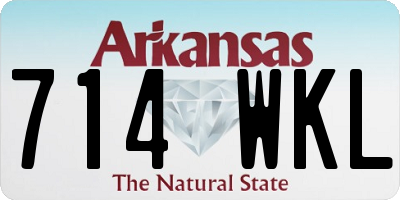 AR license plate 714WKL