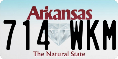 AR license plate 714WKM