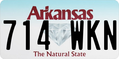 AR license plate 714WKN