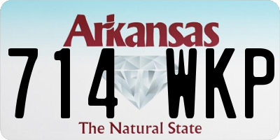 AR license plate 714WKP