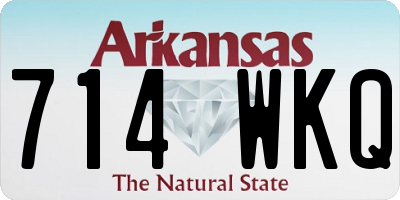 AR license plate 714WKQ