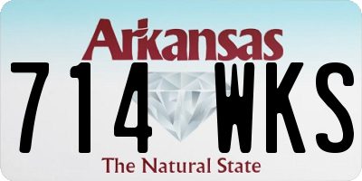 AR license plate 714WKS