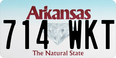 AR license plate 714WKT