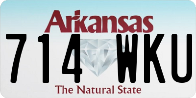 AR license plate 714WKU