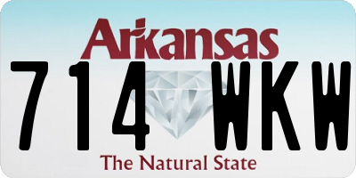 AR license plate 714WKW
