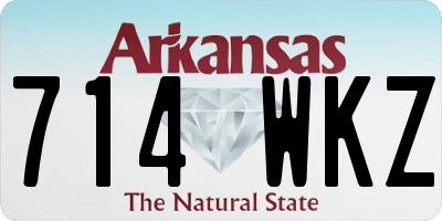 AR license plate 714WKZ
