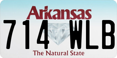 AR license plate 714WLB