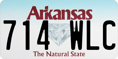 AR license plate 714WLC