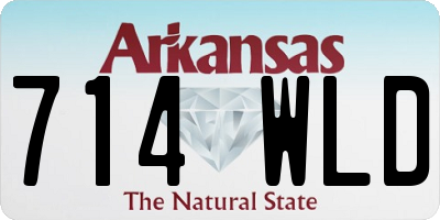 AR license plate 714WLD