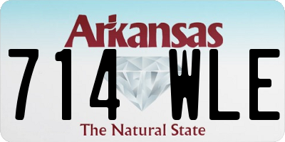 AR license plate 714WLE